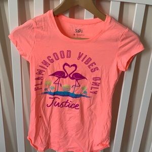 Justice Coral Graphic T-Shirt